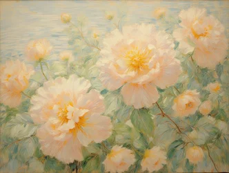 Blomster 55, ca. 2022 (olje på lerret)