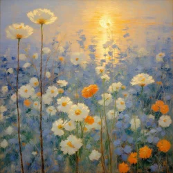 Blomster 56, ca. 2022 (olje på lerret)