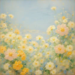 Blomster 57, ca. 2022 (olje på lerret)