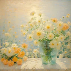 Blomster 58, ca. 2022 (olje på lerret)