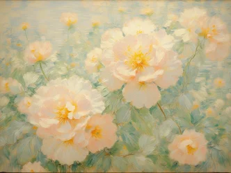 Blomster 61, ca. 2022 (olje på lerret)