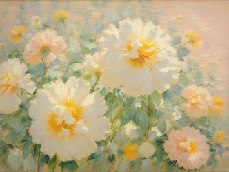 Blomster 63, ca. 2022 (olje på lerret)