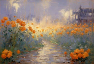 Blomster 95, ca. 2024 (olje på lerret)