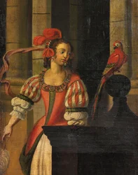Firedelt dobbeltsidig skjerm, ca.1700