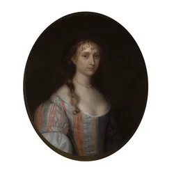 Portrett av en ung dame (olje på lerret)