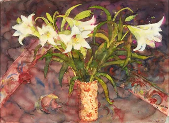 Lillies (akvarell)