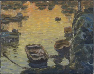 En vårnatt i fiskesesongen. Studie fra Lofoten, 1910