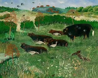 Insekter trener Pilates, 2011 (akryl)