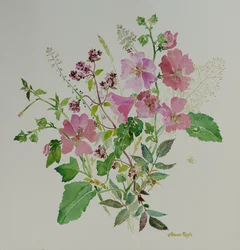 Stilleben blomster 3, 2021 (maleri)