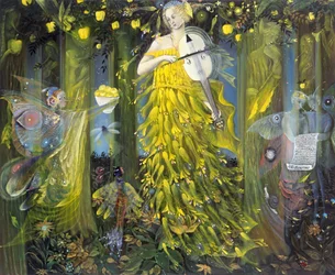 Queen of Quinces - etter musikken til Max Reger, 2007 (olje på belgisk lin)