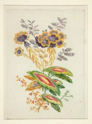 Fantastiske blomster, fra New Suite of Notebooks of Ideal Flowers for bruk av designere og malere