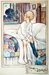 The Lark, ca. 1916 (penn og blekk med akvarell og blyant på papir)