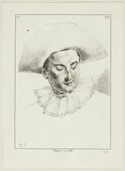 Mannshode (med hatt og krage)