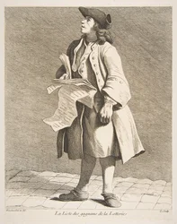 Lesningen av lotterivinnere, 1746.