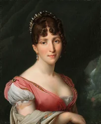 Portrett av Hortense de Beauharnais, dronning av Holland Portrett av Hortense de Beauharnais (1783-1837), dronning av Holland, kone til kong Louis Napoleon