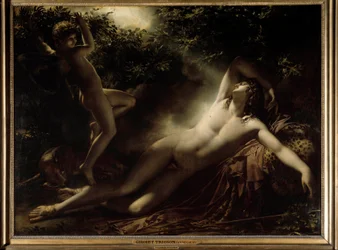 Endymions søvn eller Endymion, måneeffekt. Maleri av Anne-Louis Girodet de Roucy-Trioson