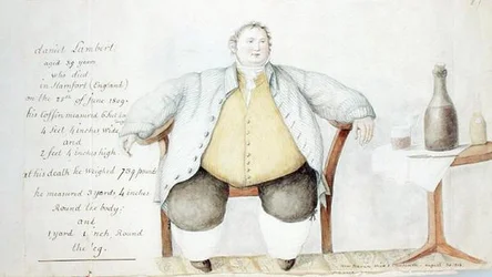 Daniel Lambert (1770-1809) 1813 (akvarell og grafitt på papir)
