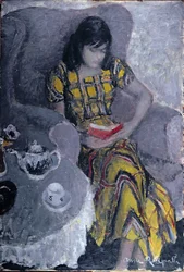 Eileen (olje på panel)
