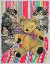 Kattunger og bamse