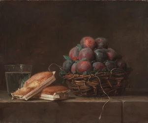 Kurv med plommer, 1769.
