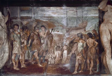 Episoder av Jasons liv: boarding of the Argonauts (Fresco