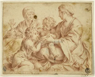 Madonna og barn med de hellige Elizabeth og døperen Johannes