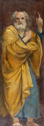 Saint Peter - Maleri av Annibale Carracci (Annibal Carrache