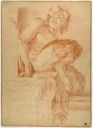 Sittende Satyr