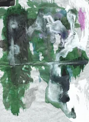 Grønn abstrakt refleksjon