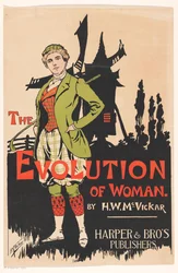 Reklame for The Evolution of Woman av Harry Whitney McVickar, 1896