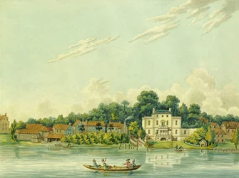 Themsen ved Twickenham, viser huset til Alexander Pope
