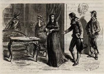 Arrestert av Madame Roland 1. juni 1793 i Paris - Arrestert av Madame Roland (Manon Roland, født Jeanne Marie Philippon).