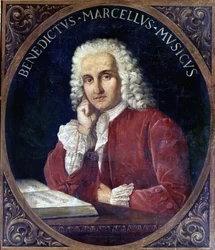 Benedetto Marcello (1686-1739) italiensk komponist anonymt maleri fra 1700-tallet. Venezia