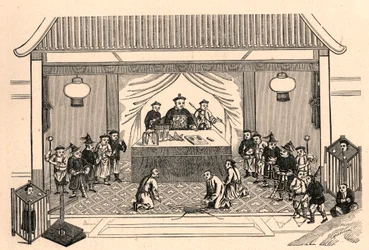 Kristenforfølgelse: forberedelser til martyrdøden til den franske misjonærpresten Augustus Chapdelaine (1814-1856) i Sy-lin-hien (Sy lin hien) i Kina 27. februar