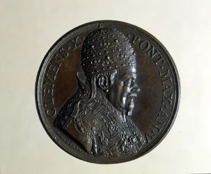 Klemens X (1590 - 1676). Bronse medalje. , Milano