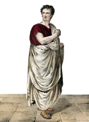 Felicity-Auguste Saillot dit Desmousseaux French actor (1785 -1854) in the role of Roscius in “” Sylla”” by Etienne de Jouy (1764-1846)
