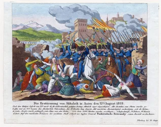 Guerre russo-turque de 1828-1829 - Stormingen av Akhaltsikhe-festningen (chateau Rabat) 27. august