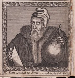 John Dee (1527-1609) - Anonymt verk, gravering