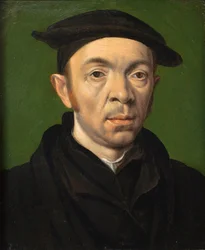 Mannlig portrett, ca. 1550 (olje på kobber)