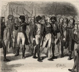 Maximilien Robespierre og hans medtiltalte arrestert i konvensjonen i 1794 Privat lim