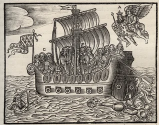 Mazarinade politisk brosjyre: til tross for Mazarin sørger skurrene for statens frelse. ca 1649. Kraftig tre. Privat samling.