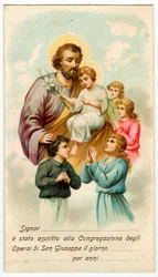 Fromt bilde: Congregation of St Joseph Workers (kromolitografi)
