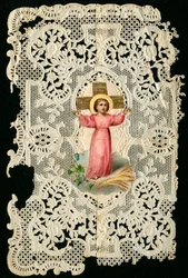 Fromt bilde: Jesusbarn (kromolitografi)