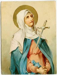 Fromt bilde: Mater dolorosa (kromolitografi)