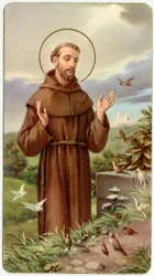 Fromt bilde: Saint Francis of Assisi (kromolitografi)