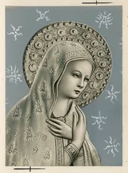 Fromt bilde: Jomfru Maria (trykk)