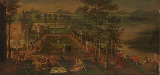 Lysthage, ca. 1590 (olje på panel)