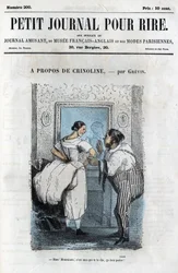 Political and social cartoon during the Second Empire. “About Crinoline”