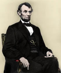 Portrett av Abraham Lincoln - Portrett av Abraham Lincoln (1809-1865) 16. president i USA.