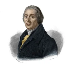 Portrett av Etienne Delessert (1735 -1816) bankmann og industriell francais i "Portretter og historie om nyttige menn: menn og kvinner i alle land og av alle forhold, som har skaffet seg rettigheter til anerkjennelse av menn" publisert og formidlet av